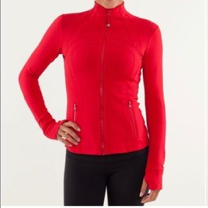 Lululemon Define Jacket Currant Red Size 4 Rare
